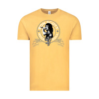 Vintage Mustard Bon Scott Rock n' Roll Lion Shield Vintage Tee - trangStudio