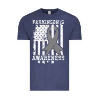 Vintage Denim Parkinson's Disease Awareness T  Gift for PD Patients Vintage Tee - trangStudio