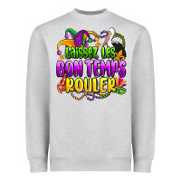 Heather Grey laissez les bon temps rouler olivia Heavyweight Sweatshirt - OliviaCreatesArt