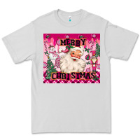 Dove Grey merry pink christmas santa Premium Tee - MaliasSmallBusiness