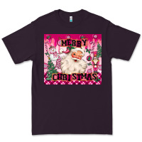 Plum merry pink christmas santa Premium Tee - MaliasSmallBusiness