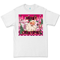 Merry Pink Christmas Santa Premium Tee | Teevron