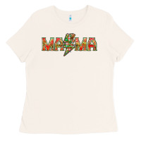 Bone Mama Christmas lightning bolt Ladies Tee - NancyCooperArtShop