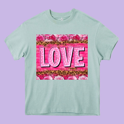 Love Valentines Day Heavy Core Tee Designed By Nancycooperartshop