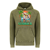 Vintage Olive Cowgirl summer Vintage Hoodie - NancyCooperArtShop