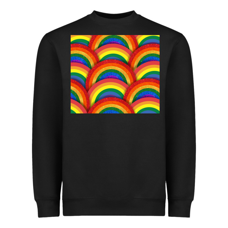 Pride Rainbow Glitter Tumbler Heavyweight Sweatshirt by FaDigitalArtStudio | Teevron