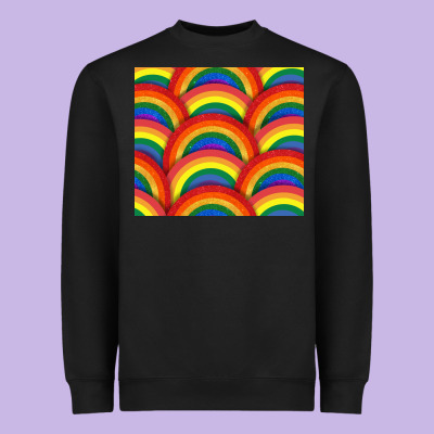 Pride Rainbow Glitter Tumbler Heavyweight Sweatshirt Designed By Fadigitalartstudio