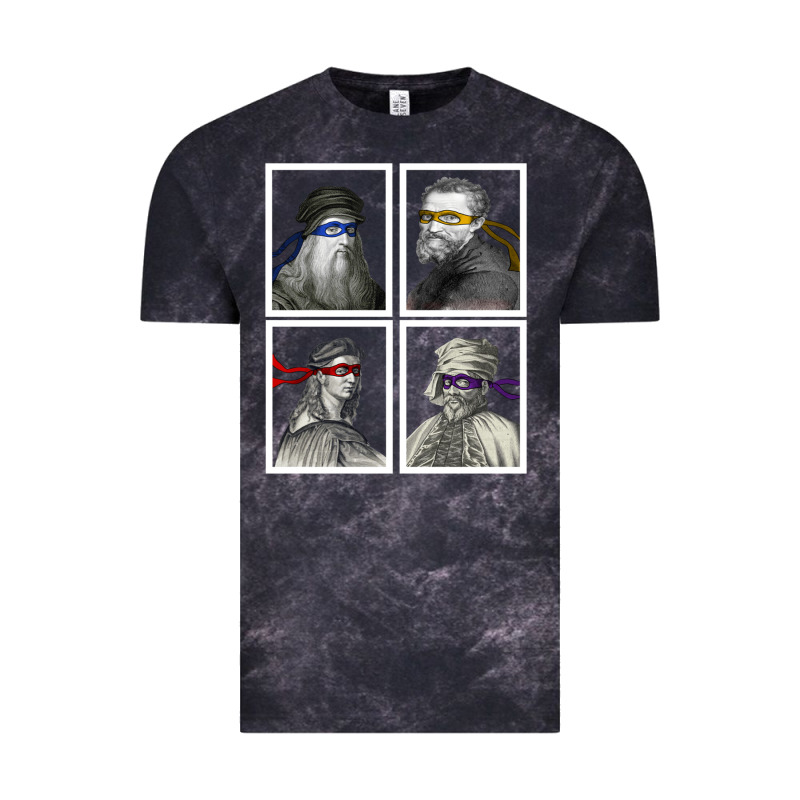 Ninja Artists Leonardo Donatello Raphael Michelangelo Parody Renaissan Vintage Tee by trangStudio | Teevron