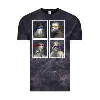 Cloud Black Ninja Artists Leonardo Donatello Raphael Michelangelo Parody Renaissan Vintage Tee - trangStudio
