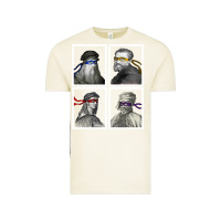 Vintage Arctic Ninja Artists Leonardo Donatello Raphael Michelangelo Parody Renaissan Vintage Tee - trangStudio