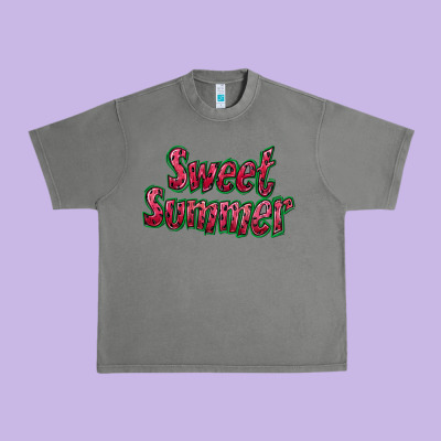Sweet Summer Watermelon Urban Heavy Tee Designed By Nancycooperartshop