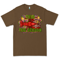 Cacao mardi gras this the season crawfish fleur de lis Premium Tee - RanaPortraitStore
