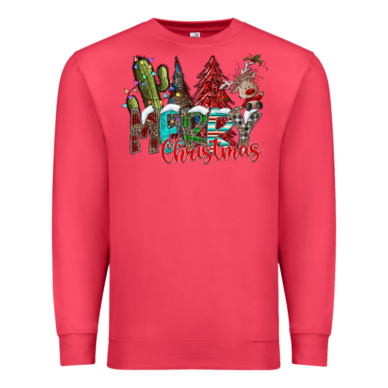 Merry Christmas Premium Sweatshirt by CowhideDigitalArt | Teevron