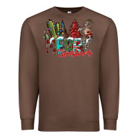 Chestnut Merry Christmas Premium Sweatshirt - CowhideDigitalArt