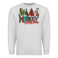 Dove Grey Merry Christmas Premium Sweatshirt - CowhideDigitalArt