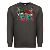 Smoke Merry Christmas Premium Sweatshirt - CowhideDigitalArt