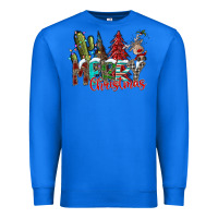 True Royal Merry Christmas Premium Sweatshirt - CowhideDigitalArt