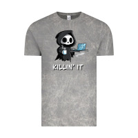 Cloud Rock killin' it shirt funny grim reaper halloween sarcasm Vintage Tee - trangStudio