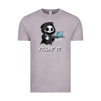 Vintage Zinc killin' it shirt funny grim reaper halloween sarcasm Vintage Tee - trangStudio