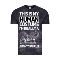 Cloud Black This Is My Human Costume Im Really A Brachiosaurus Vintage Tee - Bettercallsaul
