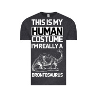 Vintage Black This Is My Human Costume Im Really A Brachiosaurus Vintage Tee - Bettercallsaul