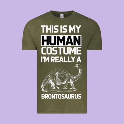 This Is My Human Costume Im Really A Brachiosaurus Vintage Tee Designed By Bettercallsaul