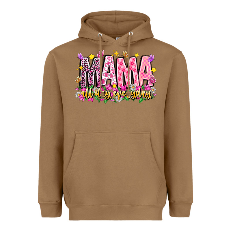 Mama All Day Everyday Heavyweight Hoodie by CowhideDigitalArt | Teevron