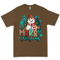 Cacao merry christmas snowman Premium Tee - MaliasSmallBusiness