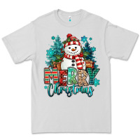 Dove Grey merry christmas snowman Premium Tee - MaliasSmallBusiness