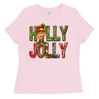 Holly Jolly Elf Gnome Ladies Tee | Teevron