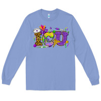 Colony Blue Mardi Gras ICU Nurse Long Sleeve Tee - HowdyJamesFarm