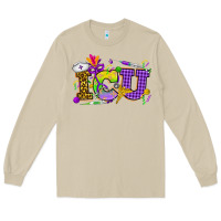 Mushroom Mardi Gras ICU Nurse Long Sleeve Tee - HowdyJamesFarm