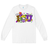 White Mardi Gras ICU Nurse Long Sleeve Tee - HowdyJamesFarm