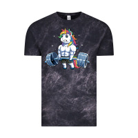 Cloud Black Unicorn Weightlifting T Fitness Gym Deadlift Rainbow Gifts Party Men W Vintage Tee - trangStudio
