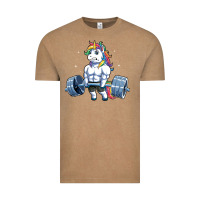 Vintage Coffee Unicorn Weightlifting T Fitness Gym Deadlift Rainbow Gifts Party Men W Vintage Tee - trangStudio