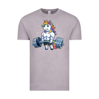 Vintage Zinc Unicorn Weightlifting T Fitness Gym Deadlift Rainbow Gifts Party Men W Vintage Tee - trangStudio