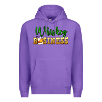Purple whiskey business Premium Hoodie - FaDigitalArtStudio