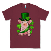 Burgundy st. patrick's day lucky baby pig Classic Tee - RanaPortraitStore