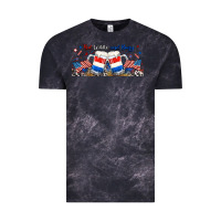 Cloud Black red white and boozy libbey glass Vintage Tee - RanaPortraitStore