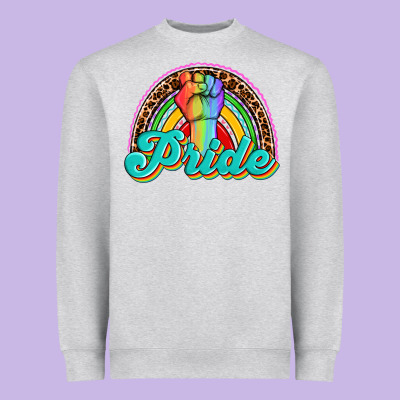 Pride Rainbow Heavyweight Sweatshirt Designed By Oliviacreatesart