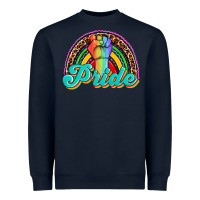 Navy pride rainbow Heavyweight Sweatshirt - OliviaCreatesArt