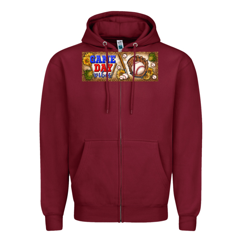Game Day Vibes Zipper Hoodie by BundleAndBundleShop | Teevron