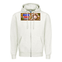 Oatmeal Heather game day vibes Zipper Hoodie - BundleAndBundleShop