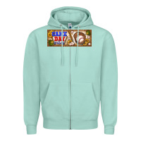 Seafoam game day vibes Zipper Hoodie - BundleAndBundleShop