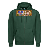 Sports Green game day vibes Zipper Hoodie - BundleAndBundleShop