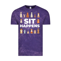 Cloud Purple Dog Funny S It Happens Pet Sitting Design Vintage Tee - trangStudio