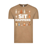 Vintage Coffee Dog Funny S It Happens Pet Sitting Design Vintage Tee - trangStudio