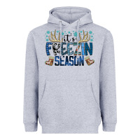 Heather Grey freezin season Heavyweight Hoodie - SublimationCraftShop