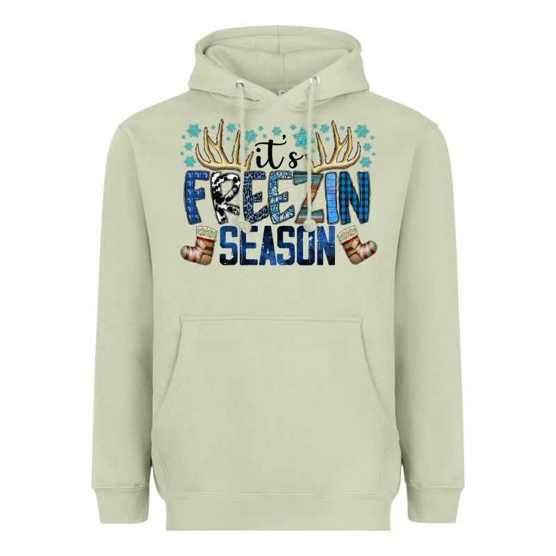 Freezin Season Heavyweight Hoodie by SublimationCraftShop | Teevron