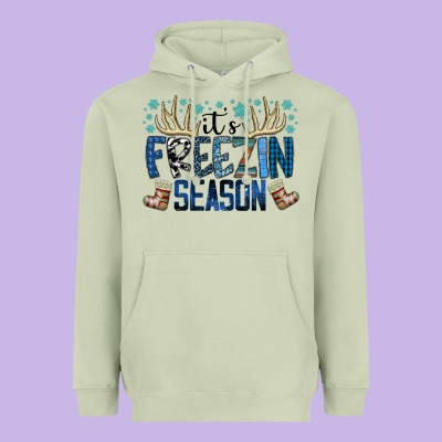 Freezin Season Heavyweight Hoodie Designed By Sublimationcraftshop
